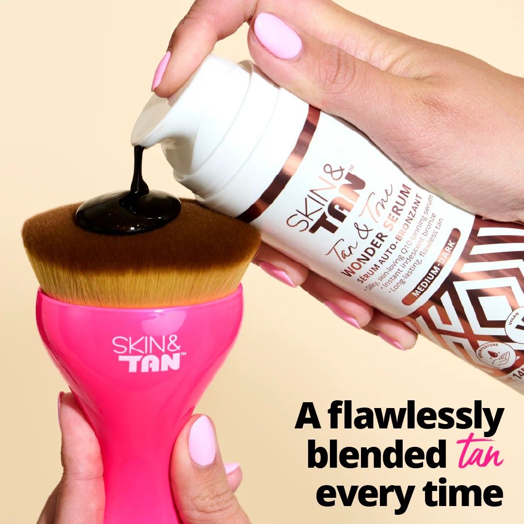 Skinny Tan Buffing Brush Pink info